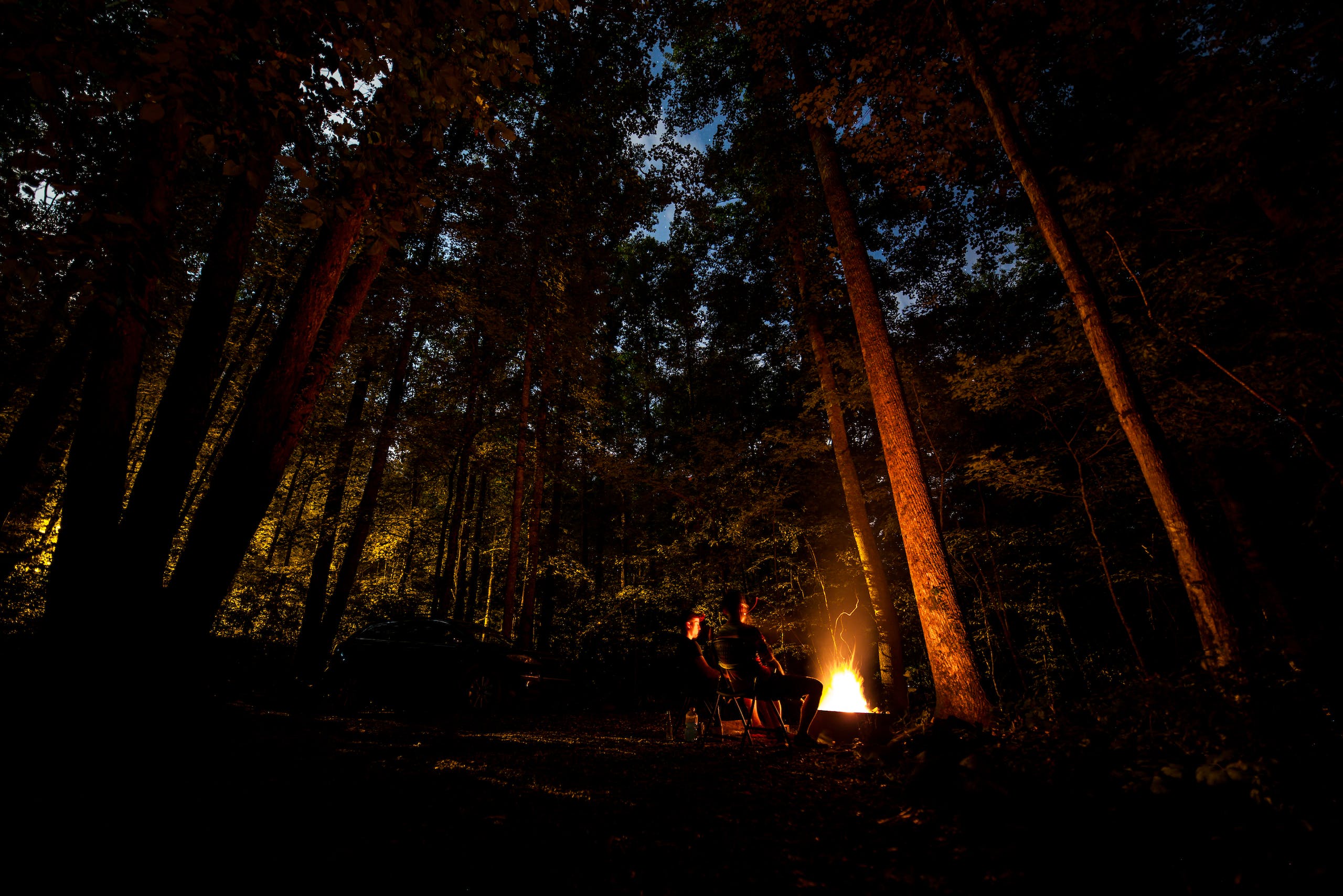 camping bajo las estrellas